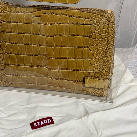 STAUD PVC & Crocodile Shirley Top Handle Bag - Picture 8 of 8